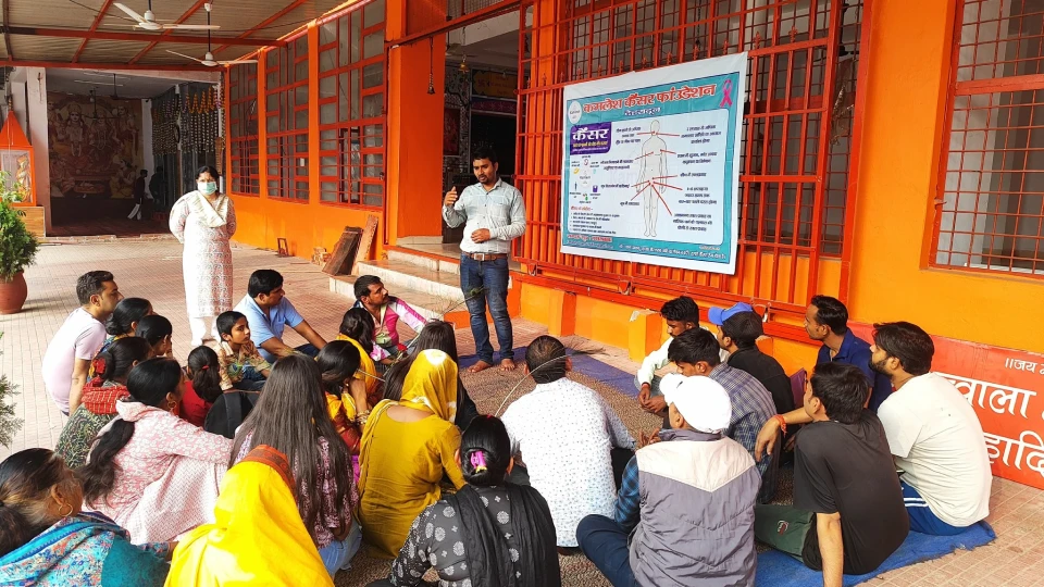 Cancer Awareness Camp at Shri Jwala Mata Temple, Selakui